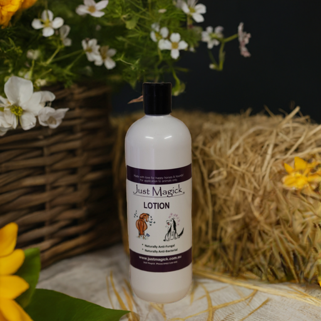 **JUST MAGICK LOTION FOR HORSES & HOUNDS